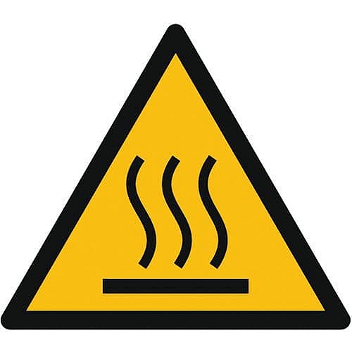 Výstražná tabulka Manutan Expert - Horký povrch, hliník, 200 mm