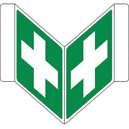 Bezpečnostní tabulka Manutan Expert  - První pomoc, hliník, 120 mm