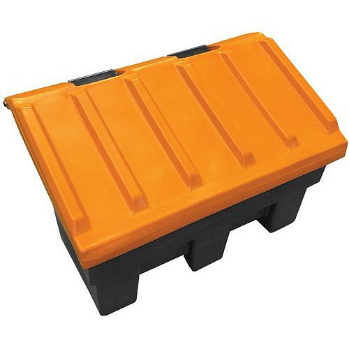 Nádoba na zimní posyp Manutan Expert, 180 l, šedá/oranžová