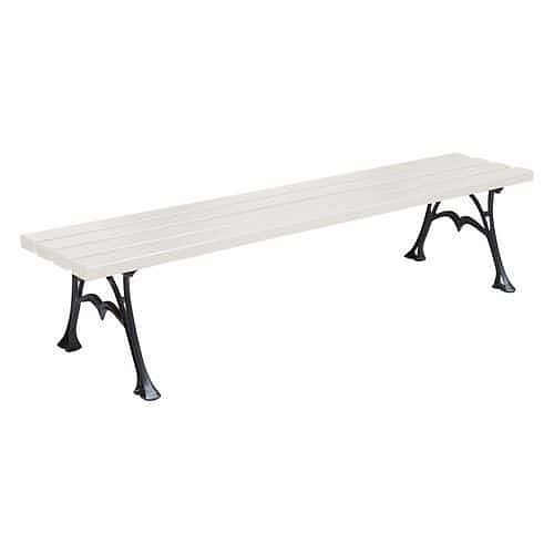 Parková lavička City, bílá