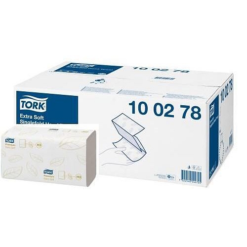 Papírové ručníky skládané Tork PREMIUM bílá TAD H3, 3000ks