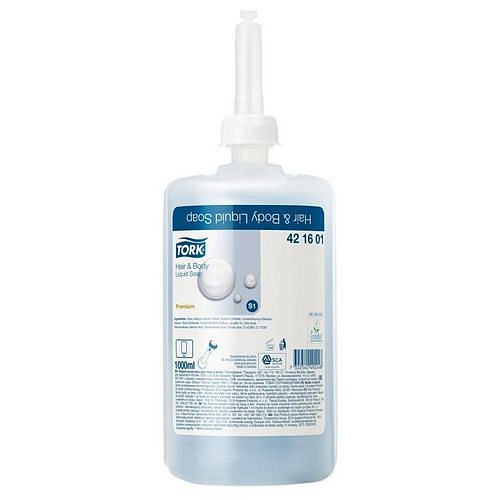 Tekuté mýdlo na tělo a vlasy Tork MEVON 66 1l S1
