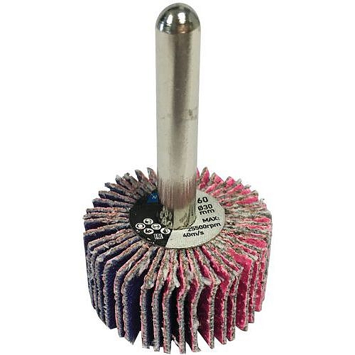 Klapkové kolo Quantum na hřídeli průměr 30 mm, zrnitost 60