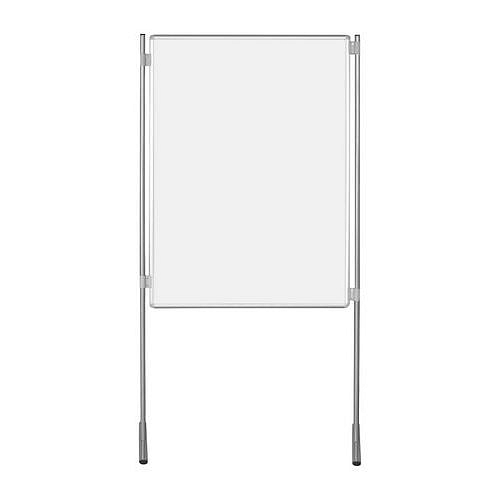 Bílý oboustranný magnetický paraván ekoTAB 120 x 150 cm, elox