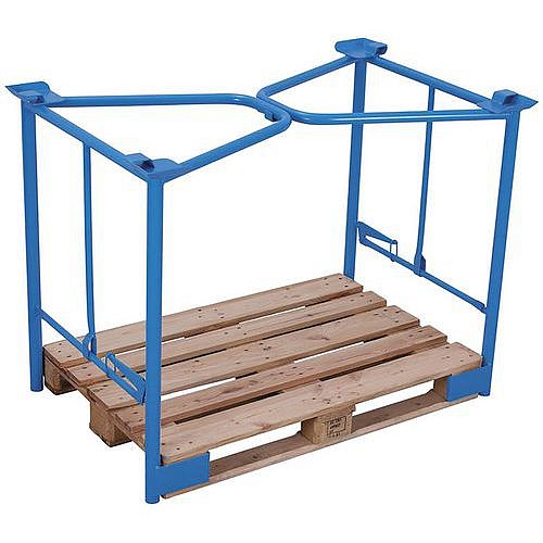 Paletový nástavec typ 65K, modrý, 120 x 100 x 120 cm