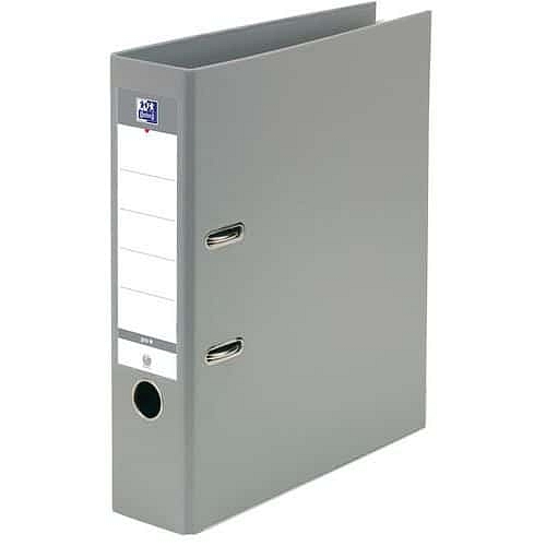 Pákový pořadač Elba se 2 kroužky, šířka hřbetu 80 mm, šedý