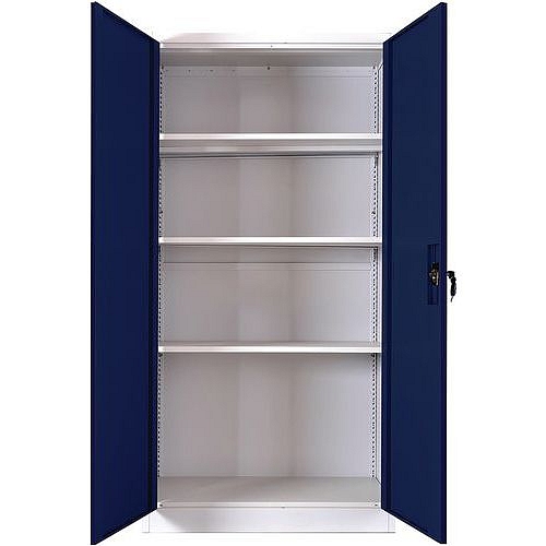 Kovové spisové skříně Manutan, 185 x 90 x 40 cm