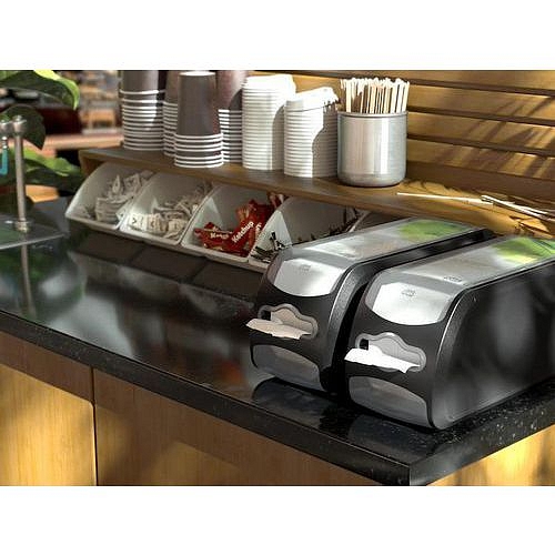 Pultový zásobník Tork Xpressnap Fit na papírové ubrousky N14, černý