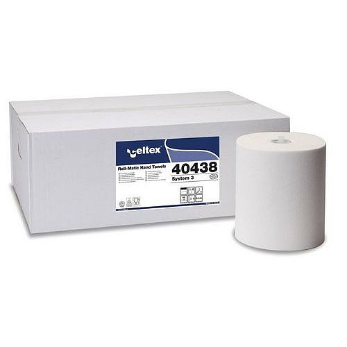Papírové ručníky v Matic roli Celtex System 3, bílé, 6ks