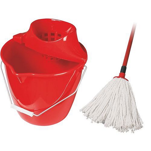 Set třásňového mopu a kbelíku, 12 l