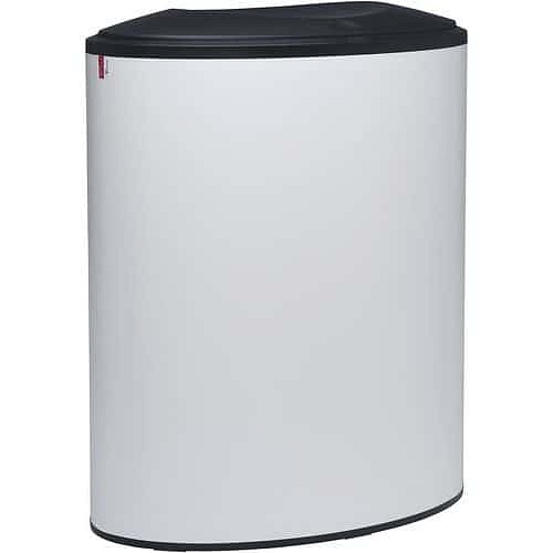 Koš na tříděný odpad Lune Binc 3 s uzavřeným víkem, bílý