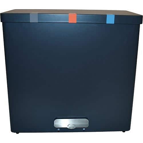 Odpadkový koš s nožním pedálem RecycloKick 3 - 3 x 34 l