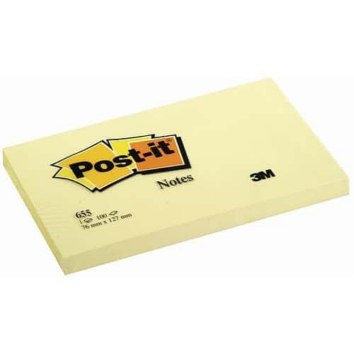 Bloček samolepicí Post-it, 76 x 127 mm, 12 x 100l