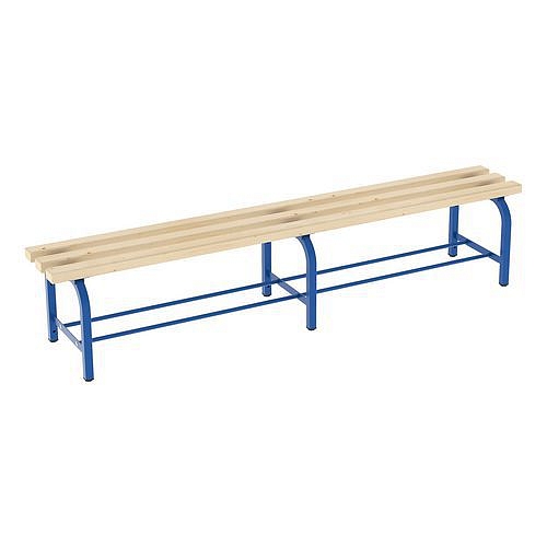 Lavice Eda s roštem, 200 cm, modrá