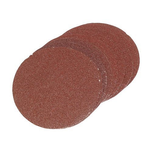 TOPTRADE papír brusný, se suchým zipem, balení 10 ks, průměr 125 mm