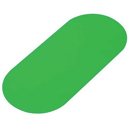 Podlahové značení - čára, 80 x 180 mm, zelené