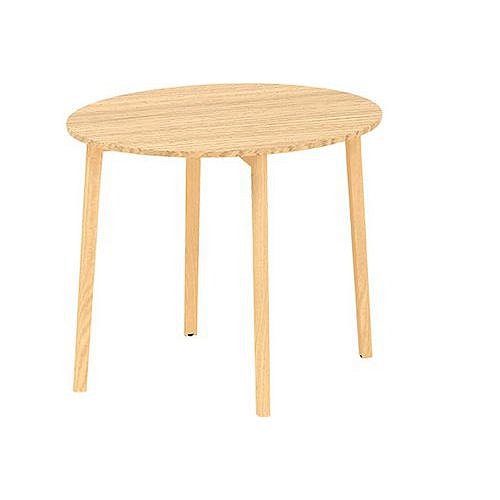 Kruhový konferenční stůl Alfa Root, 90 x 74,2 cm, dub