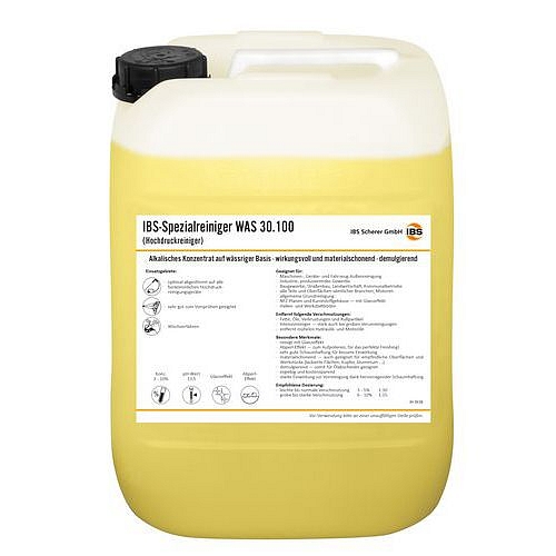 Speciální čisticí kapalina IBS WAS 30.100, do vysokotlakého čističe, 20 L