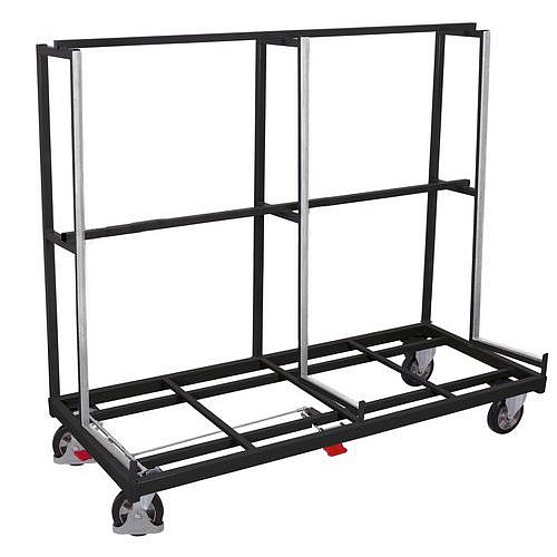 Vozík na rozměrné tabule, jednostranný, 208 x 88 x 170 cm, šedý