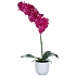 Umělá rostlina orchidej Phalaenopsis, fialovozelená, výška 60 cm
