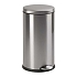 Odpadkový koš s nožním pedálem Basic 30 l z matné nerezové oceli