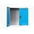 Skříně na kapaliny SK2, 1044 x 405 x 1000 mm, šedá-modrá