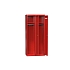 Uzavřená šatní skříň V2, červená