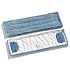 Plochý mop z mikrovlákna Microblue Clips, 40 cm, 5 ks