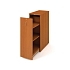 Přístavbová střední skříň, 117,7 x 40 x 80 cm, výsuvná se dvěma policemi - pravé provedení, dezén třešeň