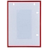 Informační rámeček A4, magnetický, červený