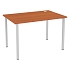 Kancelářský stůl Abonent, 120 x 80 x 75 cm, rovné provedení, dezén třešeň Oxford