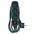 Prodlužovací kabel Emos s vypínačem, zelený, PVC, 3 zásuvky, 3 m