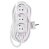 Prodlužovací kabel Emos, bílý, PVC, 3 zásuvky, 7 m