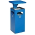 Odpadkový koš s popelníkem Manutan Expert, 38 l, modrá