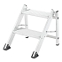 Hliníkové skládací schůdky Comfort Tubesca-Comabi, 2 stupně