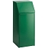 Kovový odpadkový koš na tříděný odpad VAR, objem 68 l, zelený
