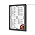 Osvětlené magnetické vitríny Menu Black, jednokřídlé
