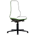 Rám pracovní antistatické ESD židle Neon Bimos 9560E, permanentní kontakt, kluzáky, zelená