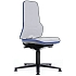 Rám pracovní antistatické ESD židle Neon Bimos 9570E se synchronním mechanismem, kluzáky, modrá