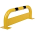 Kovová zábrana s deskou Crash Stop, žlutá/černá, 35 x 100 cm