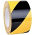 Vyznačovací páska na podlahy Crash Stop, šířka 75 mm, černo/žlutá
