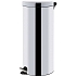Kovový odpadkový koš Basic, objem 30 l, lesklý nerez
