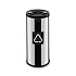 Kovové odpadkové koše Prestige EKO na tříděný odpad, objem 45 l