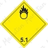 Výstražné ADR tabulky - Látky podporující hoření č. 5.1