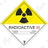 Výstražné ADR tabulky - Radioaktivní látka kat. III. č. 7C