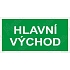 Tabulky bezpečí, fotoluminiscenční - Hlavní východ
