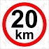 Příkazové tabulky - Omezení rychlosti 20 km/h