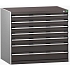 Dílenská zásuvková skříň Bott Cubio 200, 90 x 105 x 75 cm, 7 zásuvek, šedá-antracit