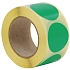 Samolepicí značkovací kolečka Manutan Expert, zelená, průměr 35 mm, 500 ks na roli