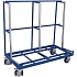 Vozík na rozměrné tabule, jednostranný, 208 x 88 x 170 cm, modrý
